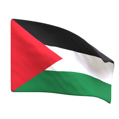 Fototapeta premium 3D Palestine National Country Flag 