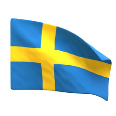 3D Sweden National Country Flag 