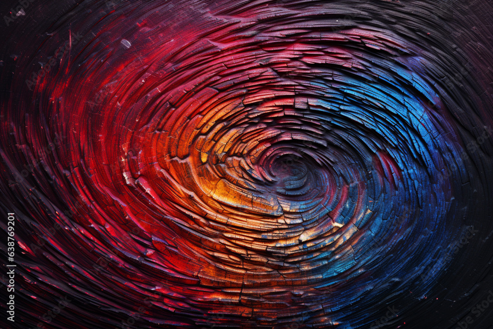 Leinwandbilder abstract multi colored fingerprint on background texture, photography generative ai technology.