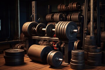 Fototapeta premium weights in gym