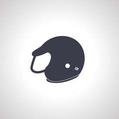 Racing helmet icon. motorcycle helmet icon