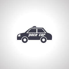 Police car icon. Police isolated icon
