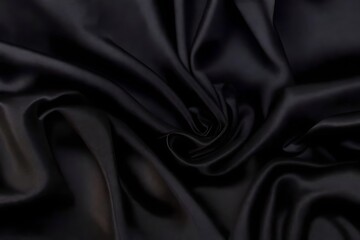 black silk background generated by AI technology