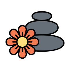 Spa decoration icon
