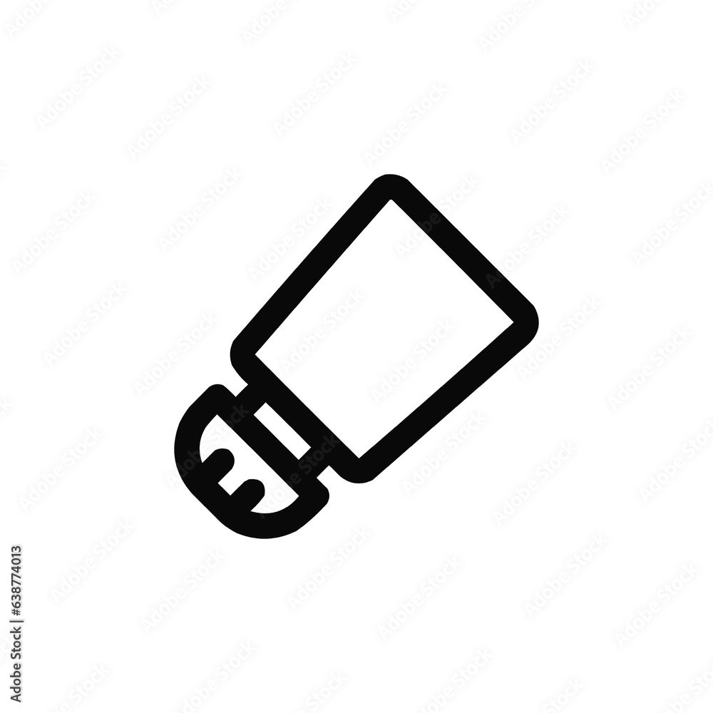 Poster salt icon vector. linear style sign for mobile concept and web design. salt symbol illustration. pix