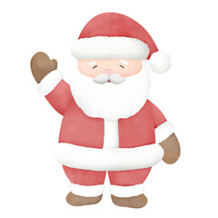 Santa Claus illustration, mascot or character of Christmas, for invitation and greetings 
