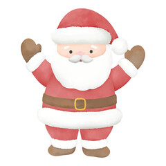 Santa Claus illustration, mascot or character of Christmas, for invitation and greetings 