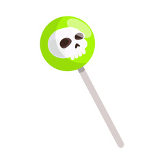 skull lollipop on a stick