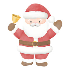 Santa Claus illustration, mascot or character of Christmas, for invitation and greetings 