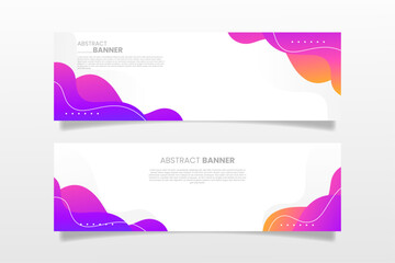 Colorful presentation banner vector design