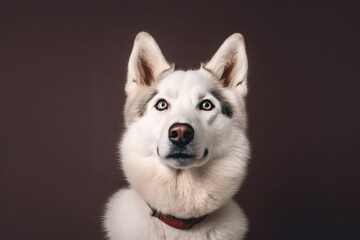 Obraz premium Attentive Siberian Husky