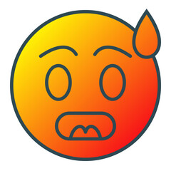 Fototapeta premium Surprised Icon