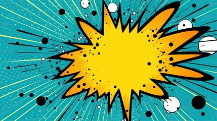 comics pop art speech bubble template for creating a splash banner