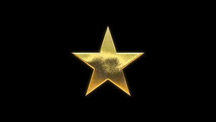 Star shape symbol icon gold golden