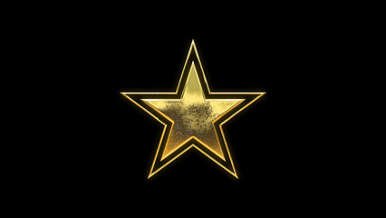Star shape symbol icon gold golden