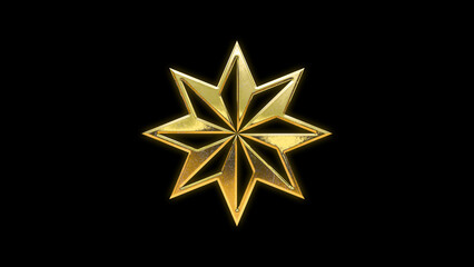 Star shape symbol icon gold golden