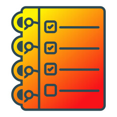 Fototapeta premium Agenda Icon