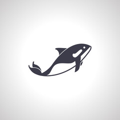 orca icon. killer whale icon,