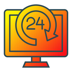 24 Hours Icon