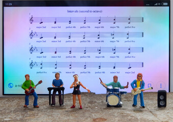 Group Band Playing Music