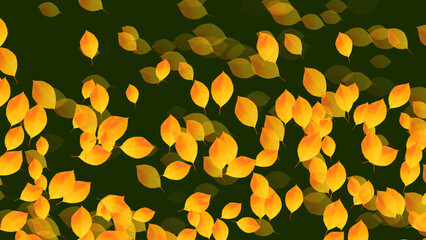 Plant natural background of autumn leaves