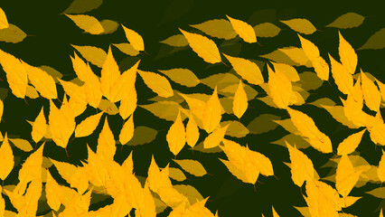 Plant natural background of autumn leaves