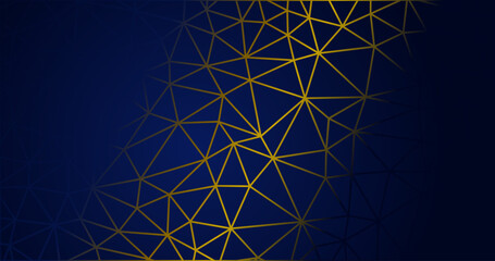 abstract gold luxury geometric triangles background