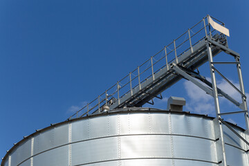 Modern Granary elevator and seed cleaning line.