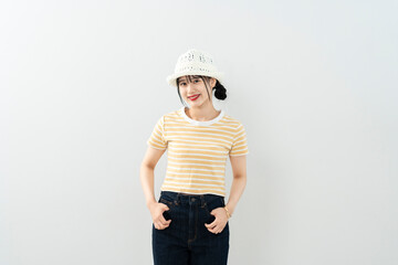 若くて爽やかな女性