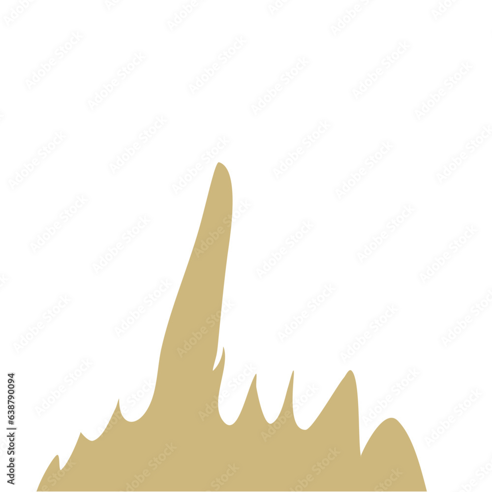 Sticker stalagmite illustration vector