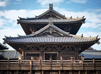 Fototapeta na wymiar Drevny Japanese dom in traditional style Japan