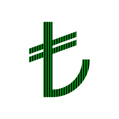 Turkish lira symbol.
