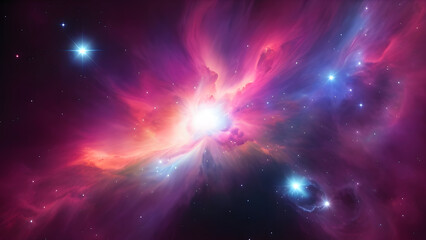 Fototapeta premium Enchanting nebula in outer space