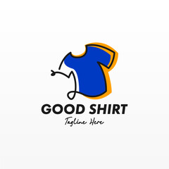 Tshirt logo design concept. Clothing fashion bussiness logo design template. Shirt logo template