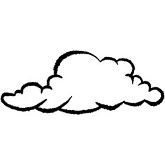 Cloud hand drawn vector