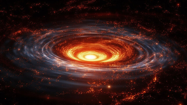 An intergalactic tunnel, like a swirling vortex, that takes us to unknown faraway parts of the universe