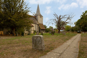 High Halden, Kent, united kingdom, 21, August, 2022 St Marys the virgin church, High Halden, Kent,...