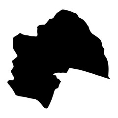 Al Diwaniyah Governorate map, administrative division of Iraq. Vector illustration.