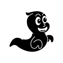 Boo ghost icon vector on trendy style for design and print