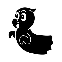 Boo ghost icon vector on trendy style for design and print