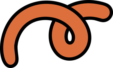 Groovy doodle illustration