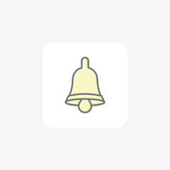 Melodious Christmas Bell Awesome Lineal Icon