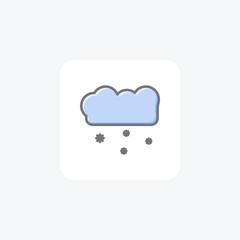 Obraz premium Ethereal Cloud Awesome Lineal Icon