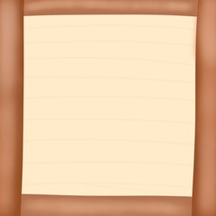 Naklejka premium brown tone background, note paper, torn paper sticking