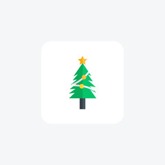 Christmas tree A Festive Tradition Flat Icon