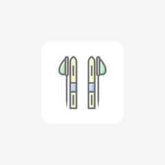 Legendary Christmas Awesome Lineal Icon