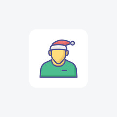 Enchanted Noel Christmas Filled Outline Icon