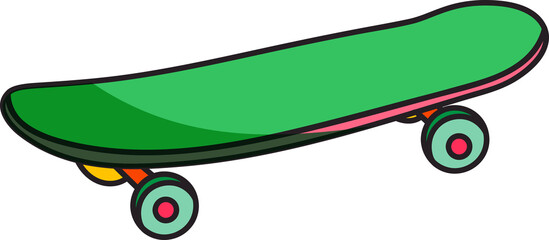 Groovy skateboard sport illustration © TWINS DESIGN STUDIO