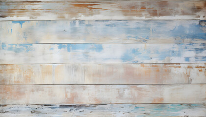 detail of an old fence, painted in blue and white - Generativ AI