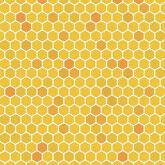 Honeycomb seamless pattern, hexagon geometric illustration vector art design.